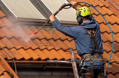 Démoussage et hydrofuge de toiture à Lesquerde